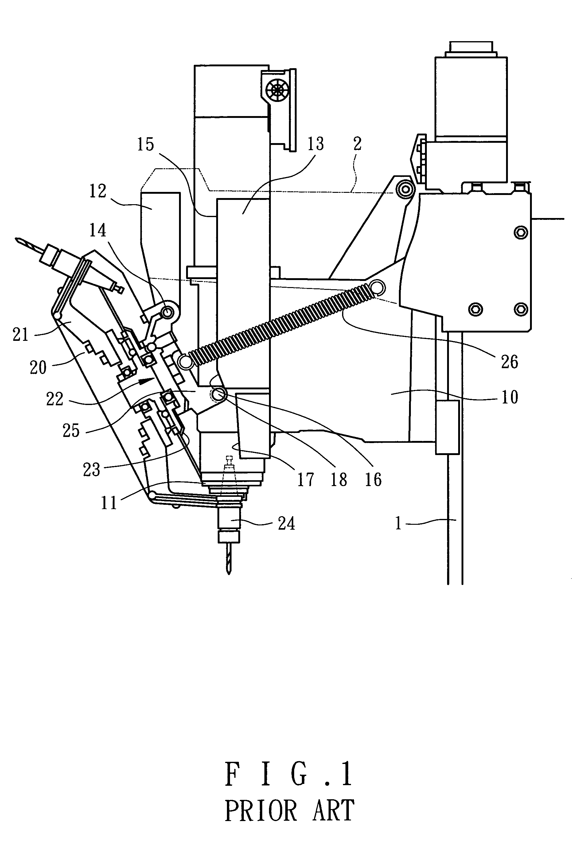 Apparatus for changing bits of machine tool