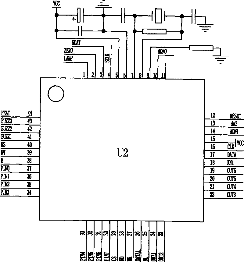 Control circuit of oven