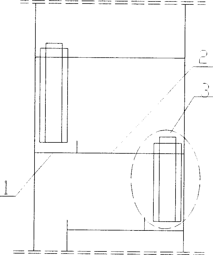 Gas liquid eddy flow type highly efficient downcomer