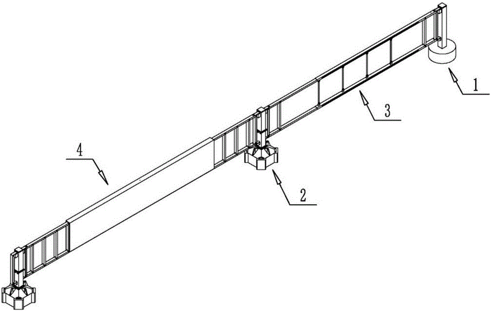 Intelligent movable isolating guardrail system suitable for reversible lanes and controlling method thereof