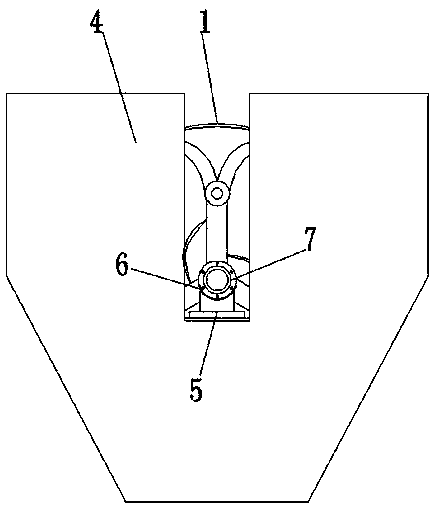 Net cage device for beater production of fiber cement pressure plate