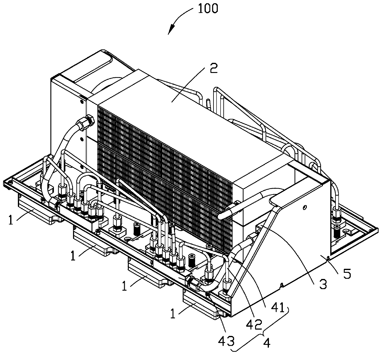 Liquid cooling radiators and server system