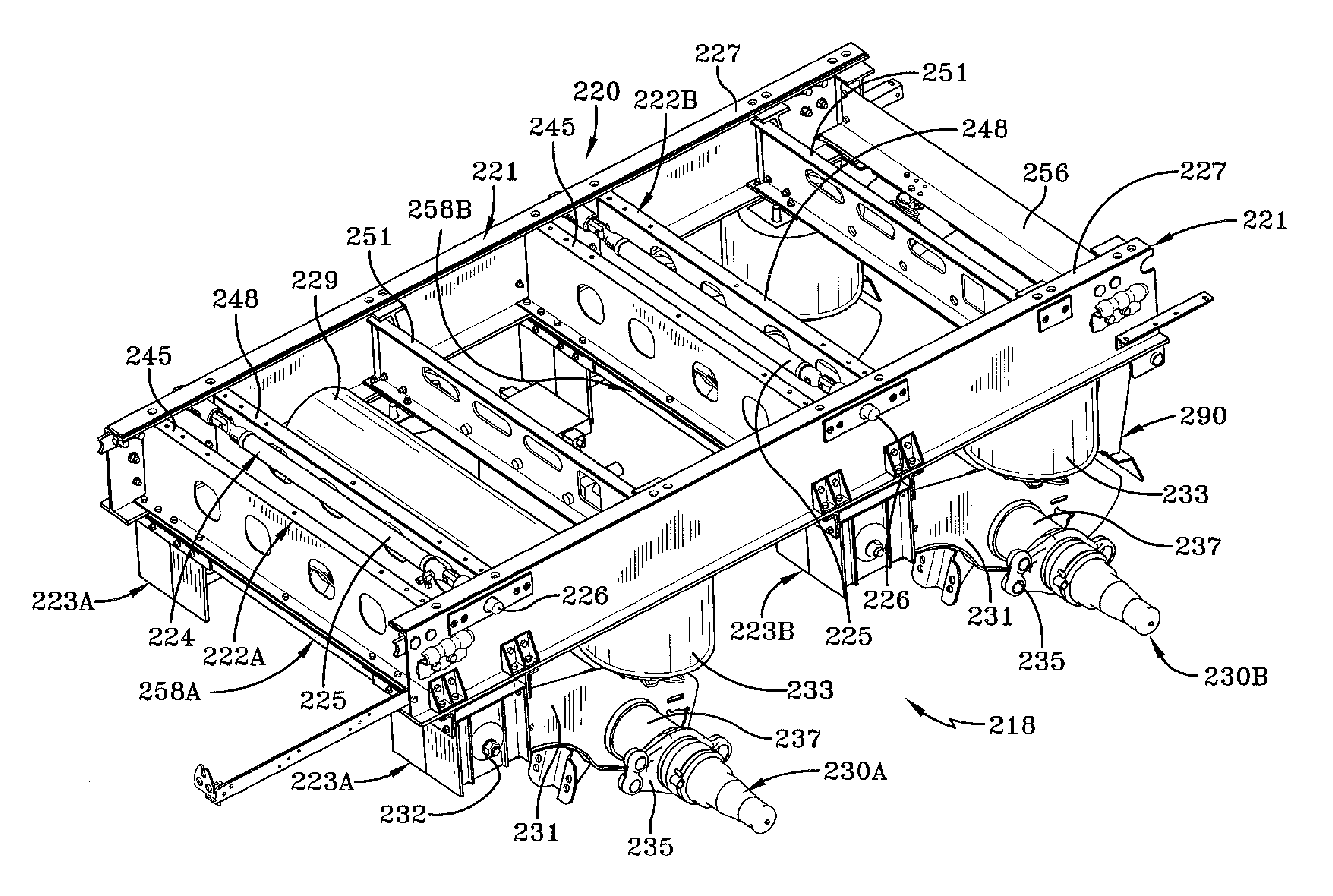 Frame for heavy-duty vehicles