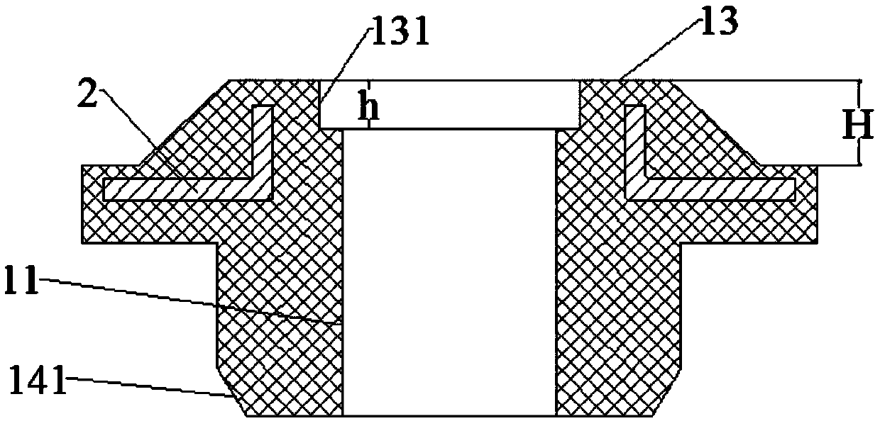 Automobile radiator shock pad