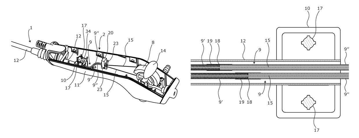 Apparatus for maintaining a tensioned pull-wire in an endoscope