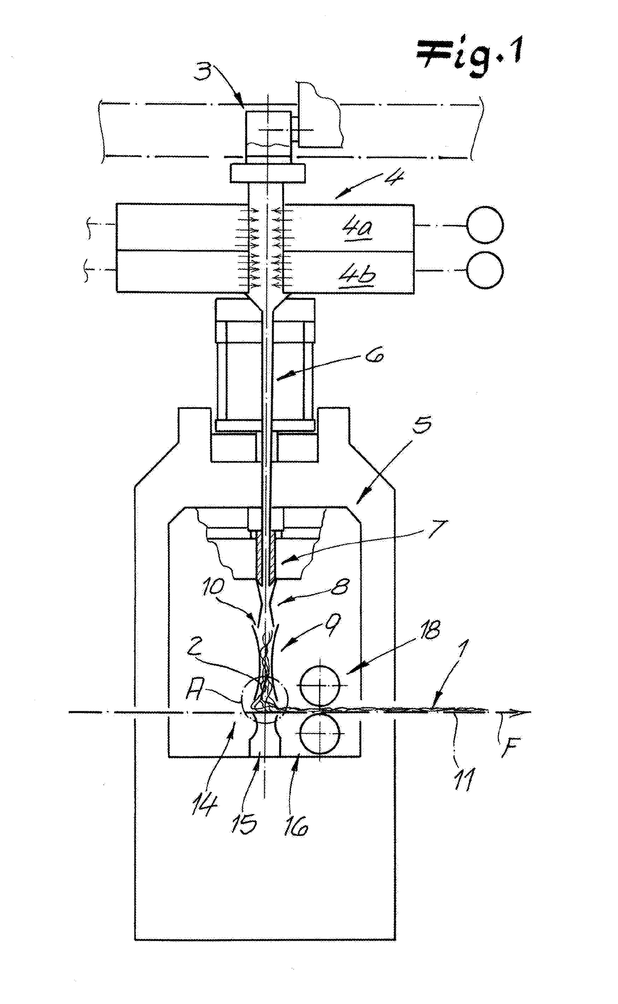 Method and apparatus for making nonwoven from continuous filaments