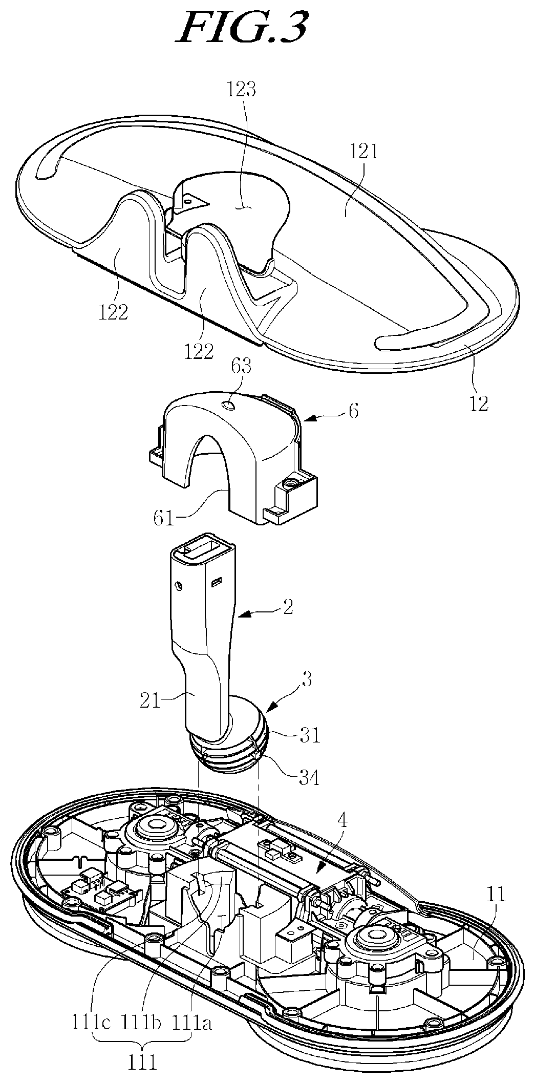 Rotary mop cleaner