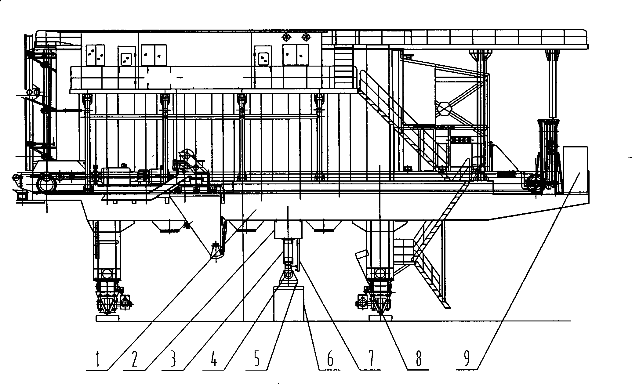 Hydraulic shock-absorbing device for tamping coal charging car