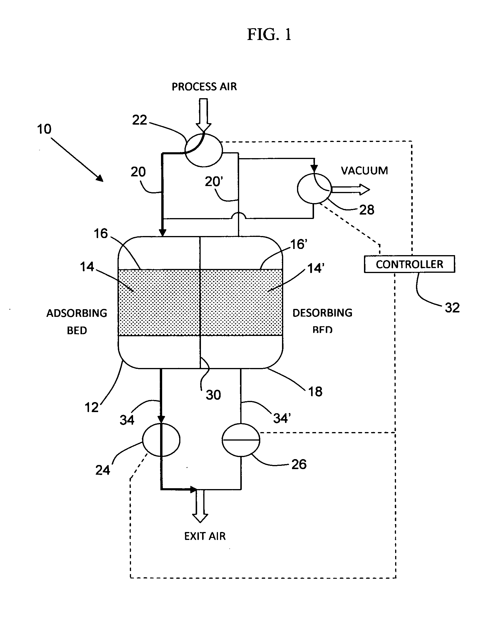 Adsorption-desorption apparatus and process