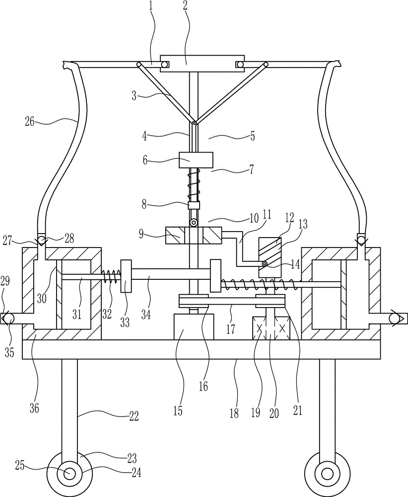 Uniform water spray device for culturing gardening seedlings