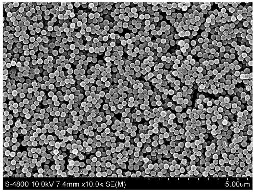 PS@TiO2 structured color film with non-iridescent effect as well as preparation method and application thereof