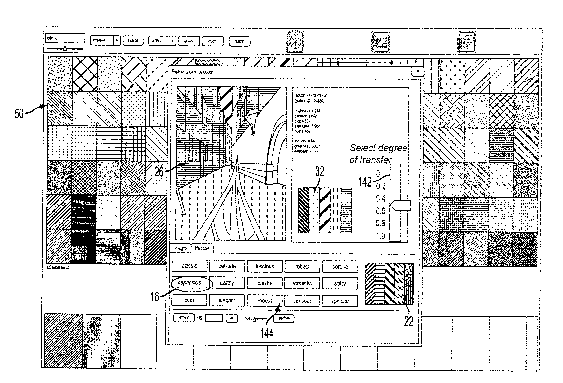 System and method for image color transfer based on target concepts