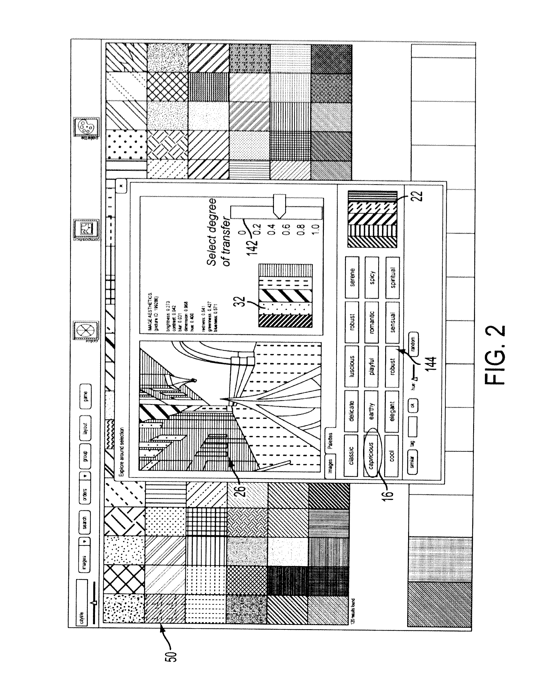 System and method for image color transfer based on target concepts