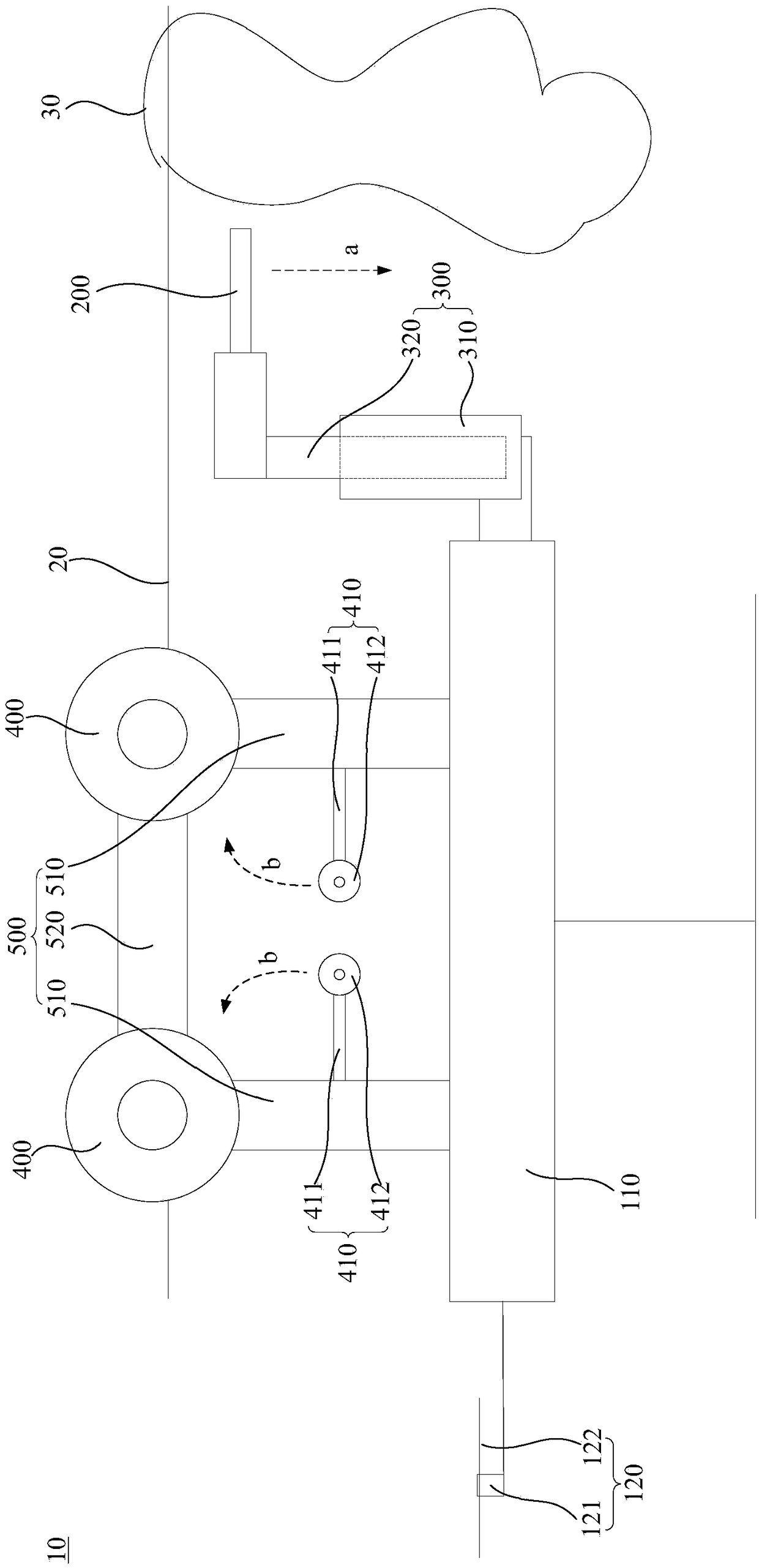 Obstacle removing device for removing object hanging on transmission line