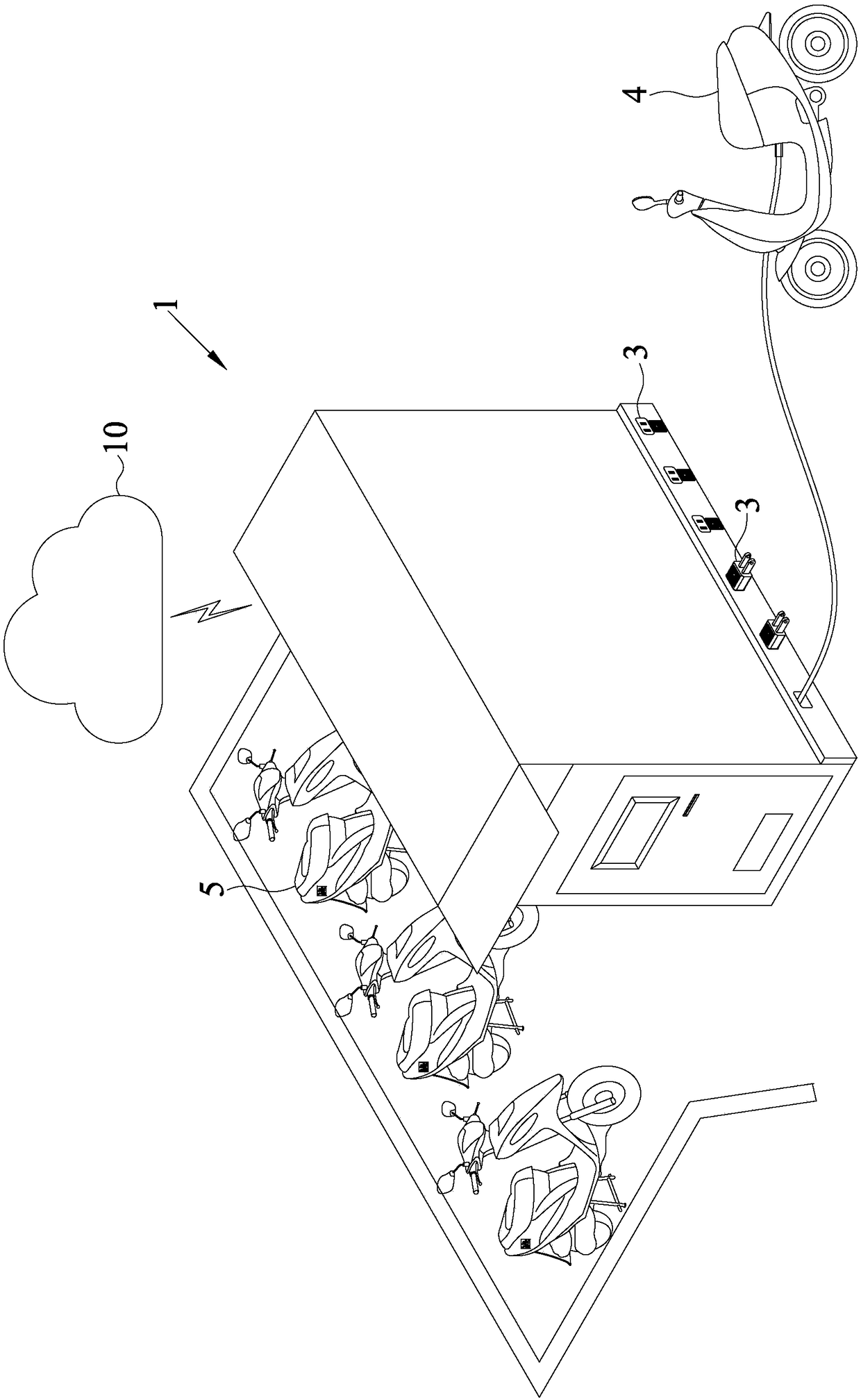 Charging rental system for electric vehicle