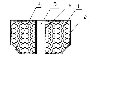 Combined box body used for hollow floor filling and manufacturing method thereof