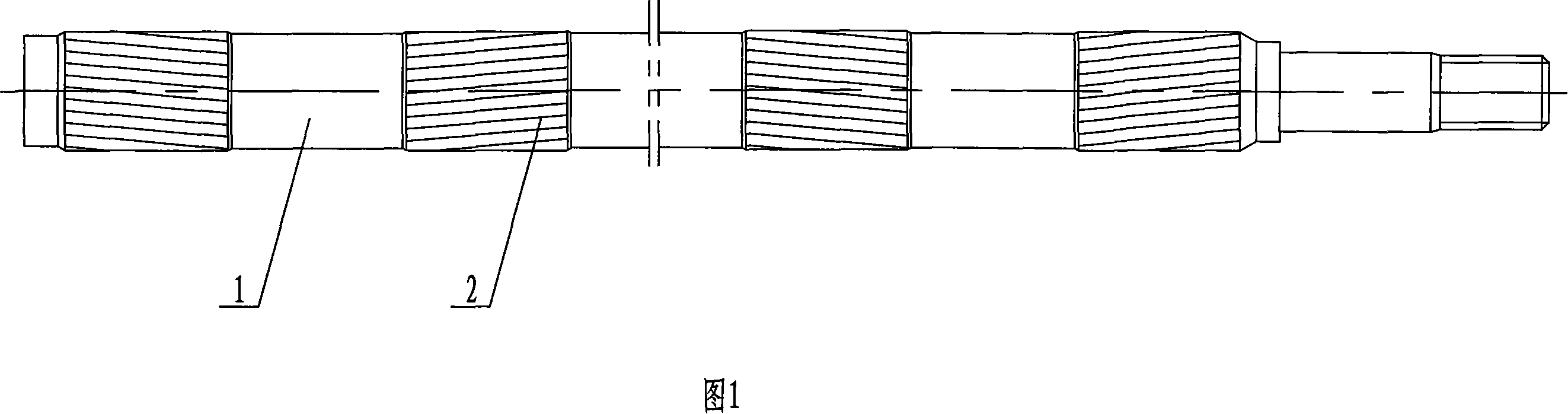 Groove tooth-shape structure for drafting lower roller