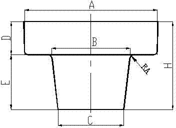 A corrosion-resistant alloy flange forging uniform forming process and mold