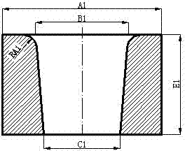 A corrosion-resistant alloy flange forging uniform forming process and mold