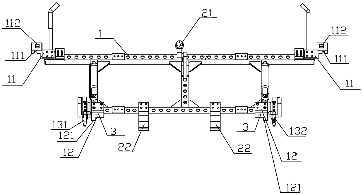 Automobile back door built-in tooling structure