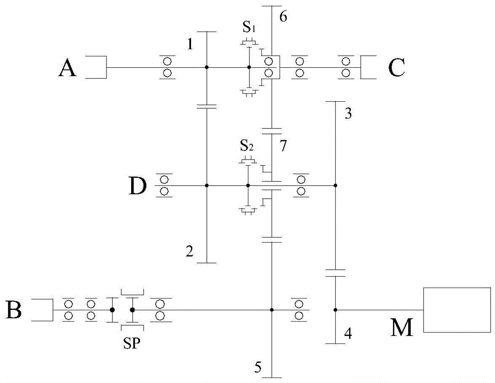 Inter-axle power distribution device for fixed-axle hybrid electric vehicle