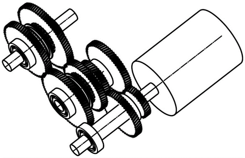 Inter-axle power distribution device for fixed-axle hybrid electric vehicle