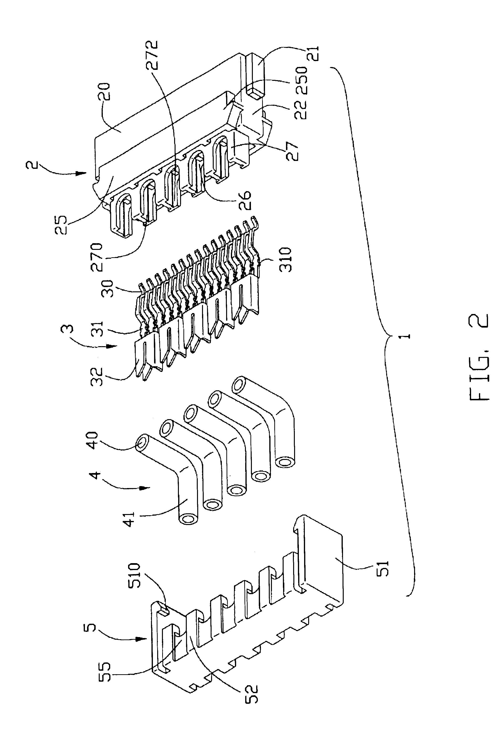 Cable connector assembly with IDC contacts