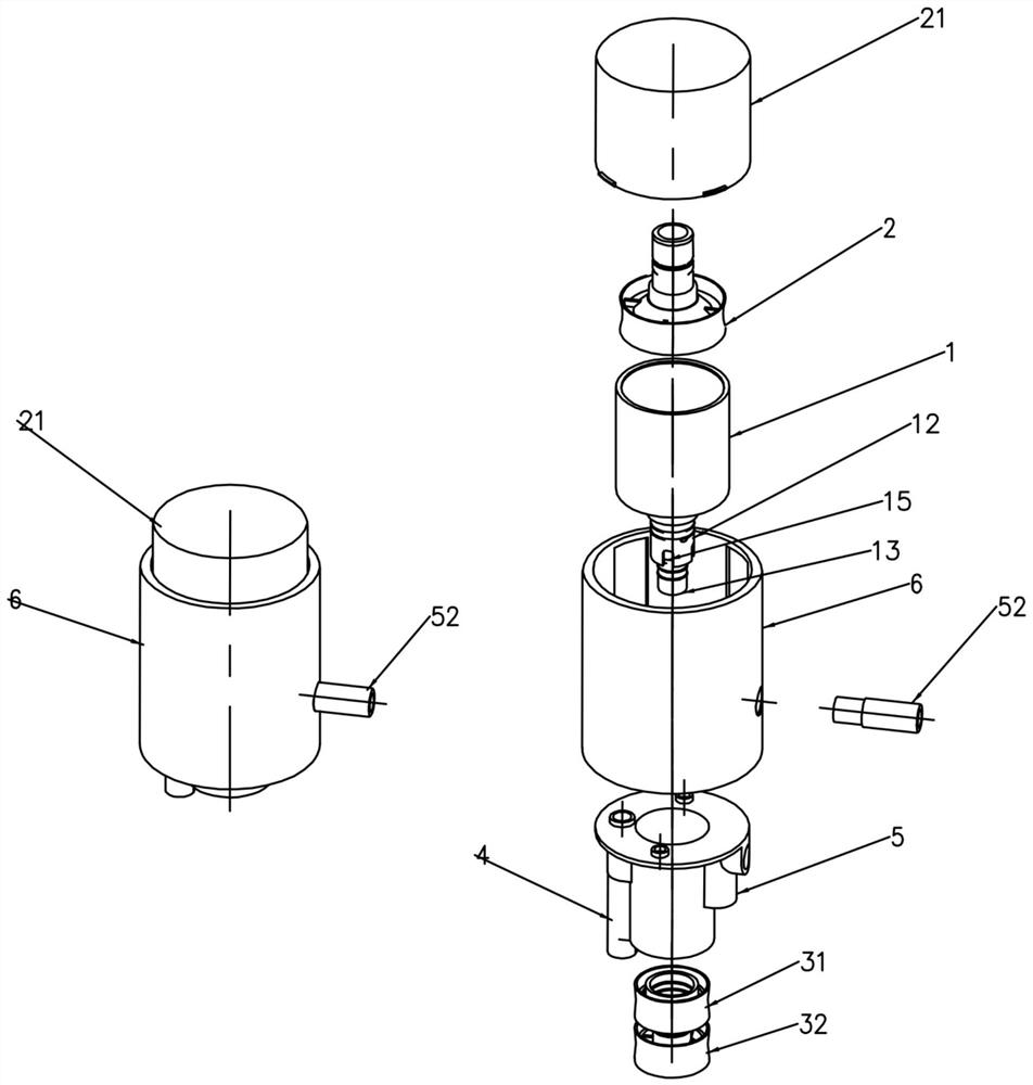 Pump head and container