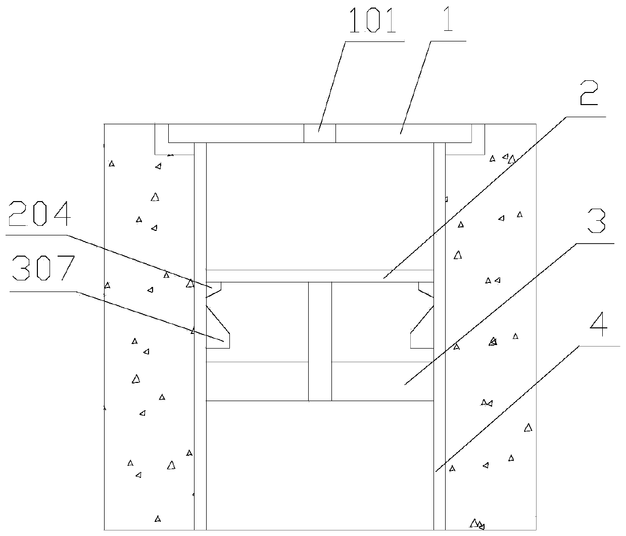 Composite mechanism for inspection well safety and anti-falling