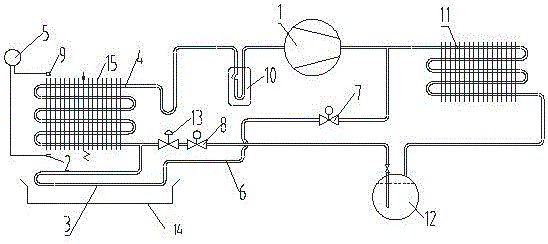 Defrosting and refrigerating system and cold storage