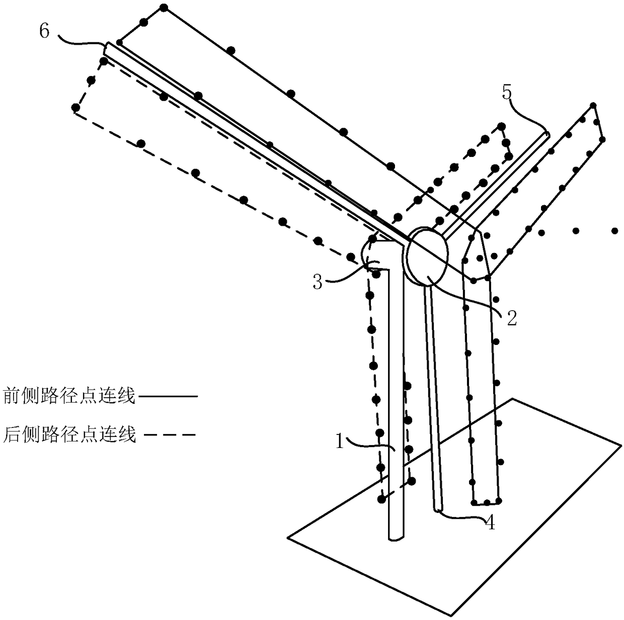 Flight path determining method for performing automatic inspection on fan through unmanned aerial vehicle and system thereof