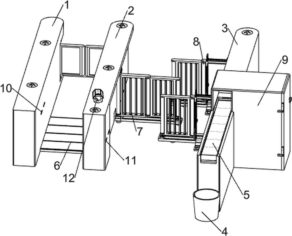 A channel gate that can intelligently adjust the flow of people