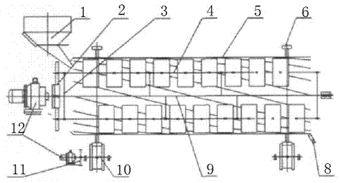 Planetary rubbing type pea peeling machine