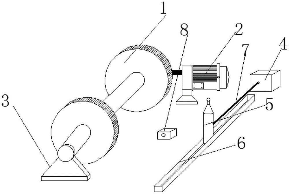 Adjustable line winding mechanism of coiling machine of halogen-free crosslinked lines