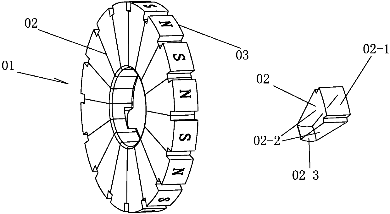 Magnet fixing plate and preparation method thereof