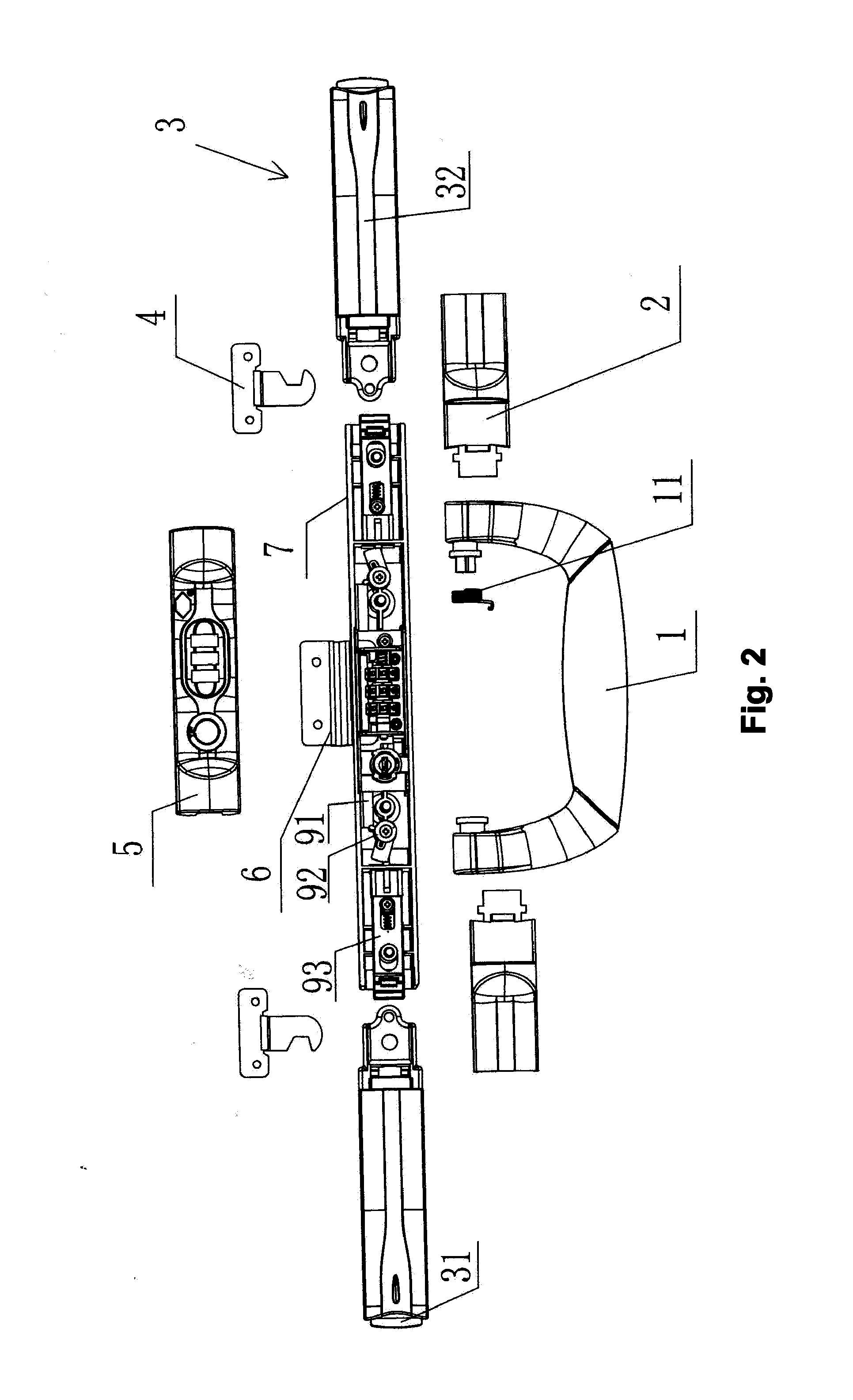 Composite coded lock for a bag