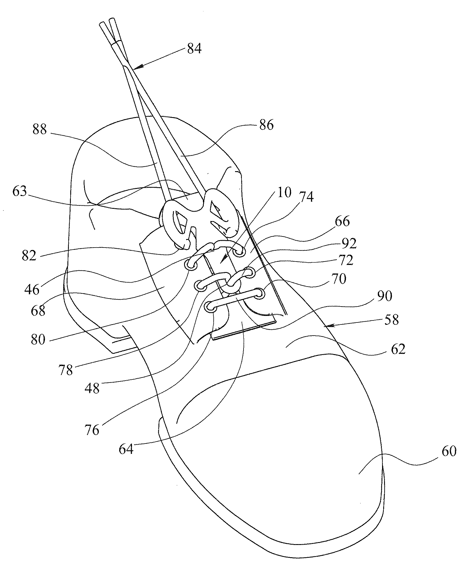 Shoe tying aid and method