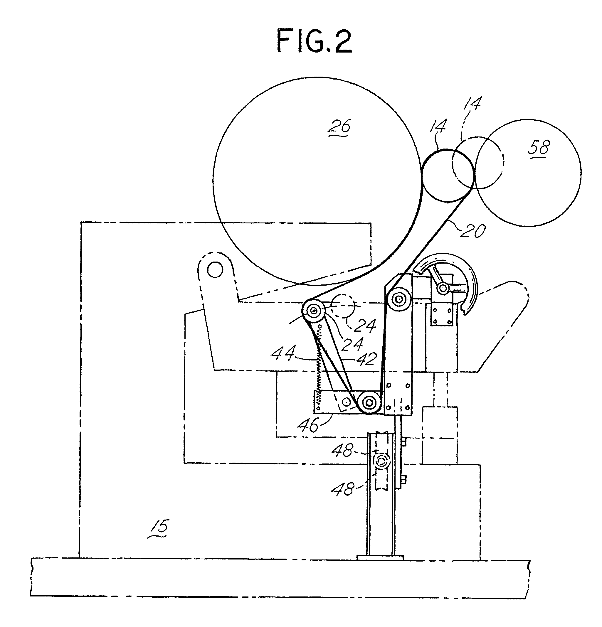 High release nip roll assembly