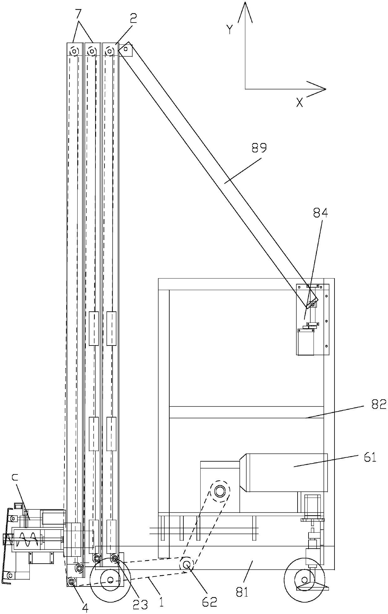 Automatic troweling machine