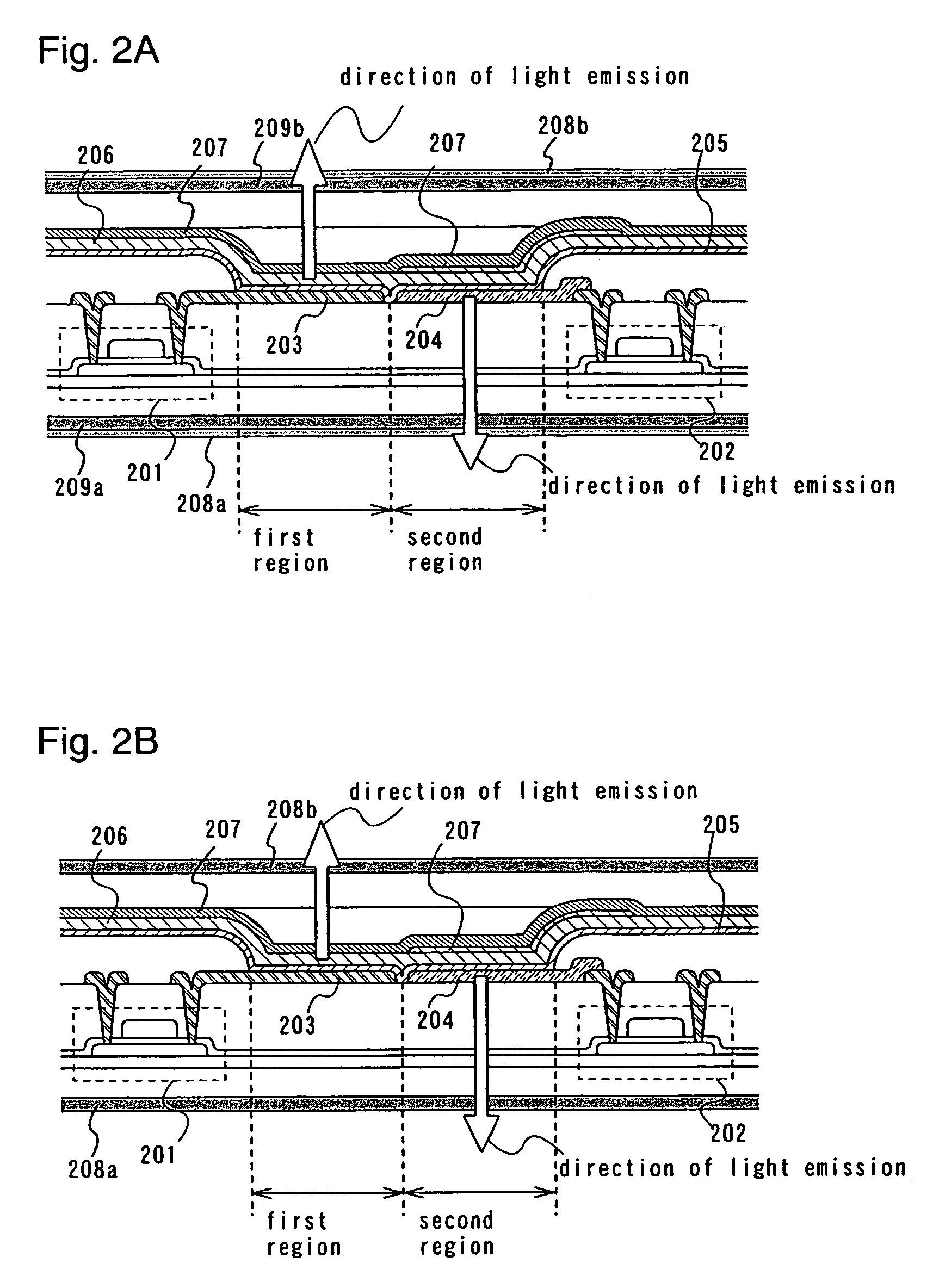 Display device having display surfaces with polarizing plates