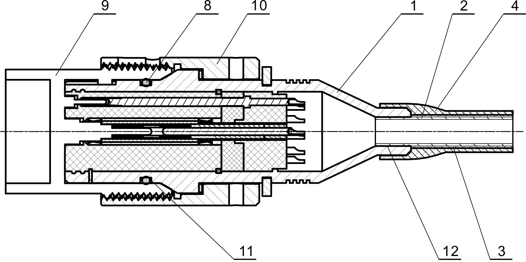 Electric connector sealing structure