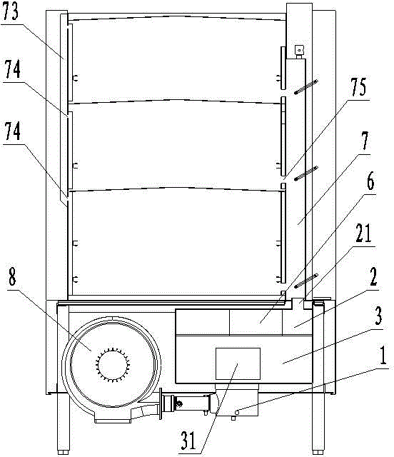 Energy-saving steam cabinet furnace