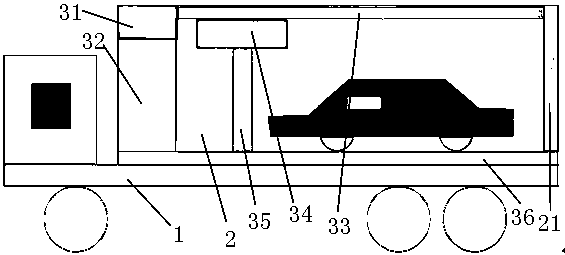 Container type movable full-automatic car washer