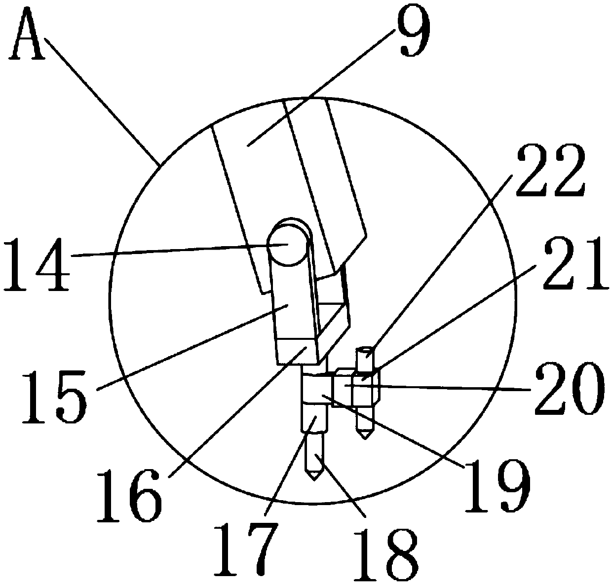 Line scribing device for plate machining