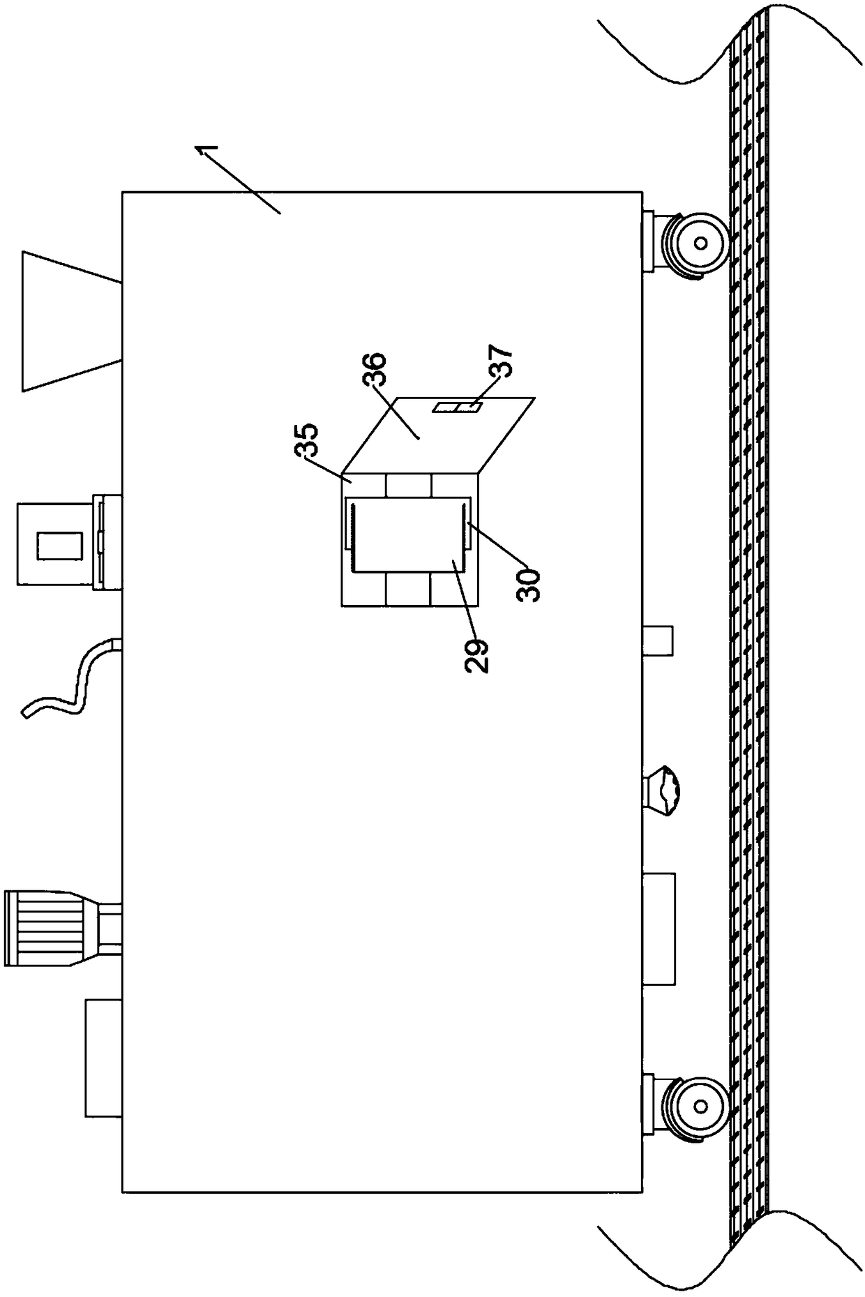 Fertilizer applying, seeding and soil covering integrating device for agricultural planting