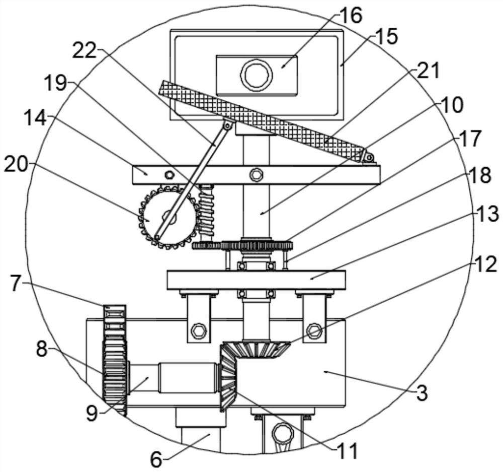 Reciprocating rotation structure and monitoring device for Internet of Things