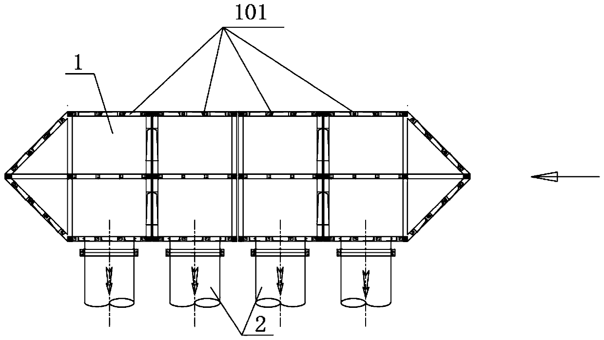 Method for manufacturing and mounting water taking tank for drinking water project