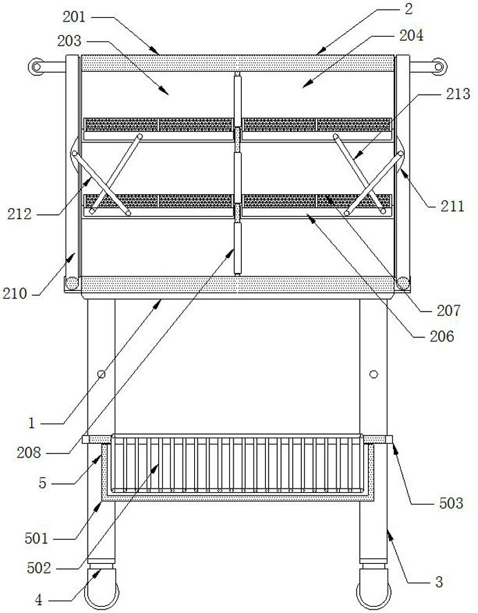 Clinical instrument conveying device for anesthesiology department and using method thereof