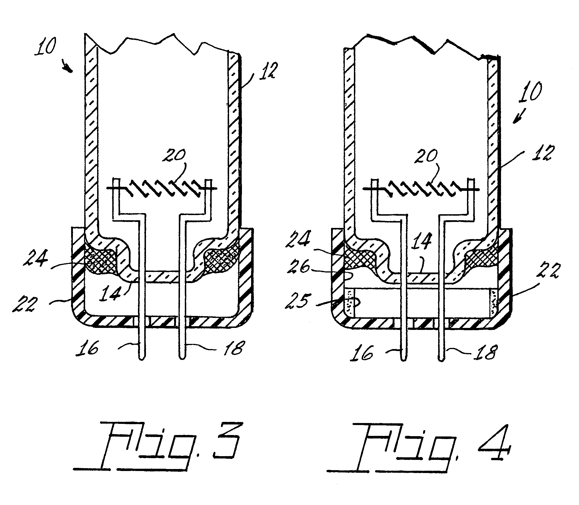 Arc discharge lamp containing means for reducing mercury leaching