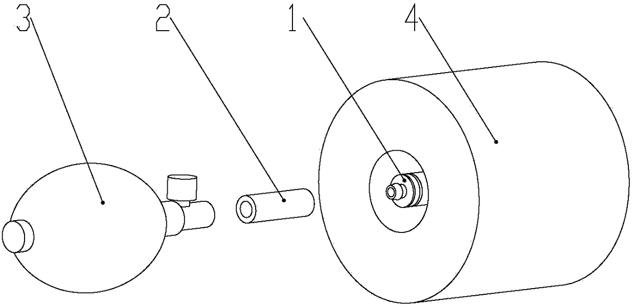 Sectional type pneumatic hemostatic device